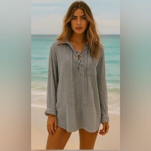 Guadelupe Long Sleeve Striped Top